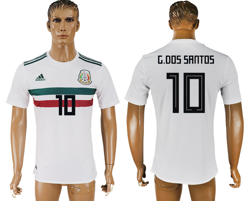 Coupe du monde 2018 Maillot de foot Mexique #10 G.DOS SANTOS